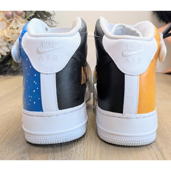 Nike Air Force 1 Mens High Top Sneakers 13 Star Wars Mandalorian Custom Painted - Picture 9 of 12